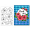 PVC Plastic Stamps, for DIY Scrapbooking, Photo Album Decorative, Cards Making, Stamp Sheets, Flower Pattern, 160x110x3mm