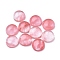 Cherry Quartz Glass Cabochons, Half Round, 10x4~5mm