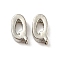 Platinum Plated Alloy Beads, Initial Letter, Letter.Q, 10x3mm, Hole: 1.8mm