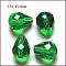 Imitation Austrian Crystal Beads, Grade AAA, K9 Glass, Faceted, Drop, Green, 8x10mm, Hole: 0.9~1mm