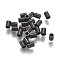 304 Stainless Steel Tube Beads, Electrophoresis Black, 4x3mm, Hole: 2mm