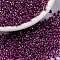 MIYUKI Round Rocailles Beads, Japanese Seed Beads, (RR3529) Fancy Lined Magenta, 15/0, 1.5mm, Hole: 0.7mm, about 5555pcs/bottle, 10g/bottle