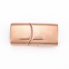 304 Stainless Steel Magnetic Clasps with Glue-in Ends STAS-F130-39R-1