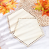 2Pcs Pentagon Wooden Basket Bottoms WOOD-PH0001-84-2
