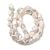 Natural Baroque Pearl Keshi Pearl Beads Strands PEAR-E016-017-2