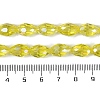 Transparent Electroplate Glass Beads Strands EGLA-N013-T4mm-B26-4