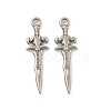 Non-Tarnish 304 Stainless Steel Pendants STAS-O004-06D-P-1