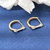 Brass Pave Cubic Zirconia Hoop Earrings KK-CBACA55-16G-4