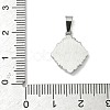 304 Stainless Steel Pave Natural Shell Flower Pendants X-STAS-C103-12P-3