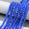 Opaque Solid Color Imitation Jade Glass Beads Strands LS-EGLA-A039-P4mm-D11-4