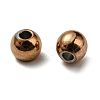 Ion Plating(IP) 304 Stainless Steel Spacer Beads STAS-L187-4mm-09RG-2