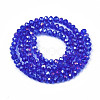 Electroplate Glass Beads Strands EGLA-A034-T3mm-B27-2
