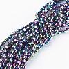 Electroplate Glass Beads Strands GC885Y-1-1