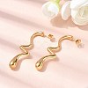 304 Stainless Steel Irregular Teardrop Stud Earrings EJEW-P330-02G-2