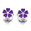 Alloy Enamel European Beads MPDL-T005-005C-RS-2