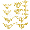 12Pcs 6 Styles Polyester Computerized Embroidery Iron on/Sew on Patches PATC-GO0001-09-1