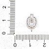 Brass Micro Pave Clear Cubic Zirconia Enhancer Shortener Pendant Bails KK-Z151-06P-3