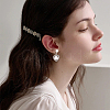 24Pcs 4 Styles 304 Stainless Steel Clip-on Earring Findings with Imitation Pearl Plastic Beaded STAS-SC0010-46B-4