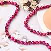 Natural Rose Tiger Eye Beads Strands X-G-G099-8mm-3-6