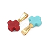 Dyed Synthetic Coral Pendants PALLOY-JF05365-3