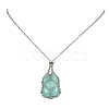 Tarnish Resistant 304 Stainless Steel Cable Chains Macrame Pouch Empty Stone Holder for Pendant Necklaces Making NJEW-TA00084-01-2