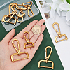 PandaHall Elite 8Pcs 4 Styles Tibetan Style Zinc Alloy Swivel Lobster Claw Clasps FIND-PH0008-63AG-3