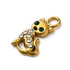 304 Stainless Steel Rhinestone Pendants STAS-I331-09G-2