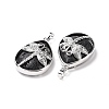Natural Lava Rock Pendants G-G900-01P-24-3