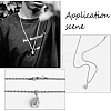 10Pcs 304 Stainless Steel Rope Chain Necklaces for Men Women NJEW-BC0001-07-6