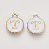 Golden Plated Alloy Charms LS-X-ENAM-S118-01T-1