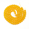 Baking Paint Glass Beads Strands X-DGLA-Q023-8mm-DB29-2