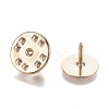 Brass Butterfly Clutches Pin Backs KK-Z003-01LG-3
