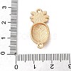 Fruit Theme Alloy Enamel Connector Charms AL-CBA95F4-01KCG-08-3