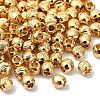 SHEGRACE Brass Textured Round Beads XGRPCU075-296G-1