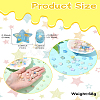200Pcs Frosted Acrylic Beads FACR-CJ0001-19-8