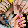 Stainless Steel DIY Nail Art Templates MRMJ-WH0092-187-6