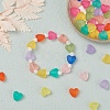 100Pcs 10 Colors Transparent Acrylic Beads FACR-YW0001-02-6
