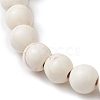 8.5mm Round Synthetic Turquoise Beaded Stretch Bracelets BJEW-JB10465-03-4