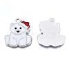 Bear Alloy Enamel Pendants ENAM-R041-33-3