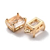 Rack Plating Brass Glass Charms KK-D070-04G-3