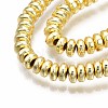 Electroplate Non-magnetic Synthetic Hematite Bead Strands X-G-Q465-19G-3