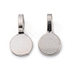 Tibetan Style Alloy Glue On Flat Pad Pendant Bails LS-TIBEP-1124-AS-FF-1