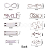 Tibetan Style Alloy Links TIBE-SC0002-07-2