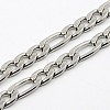 Tarnish Resistant Figaro Chain Necklace for Men NJEW-F027-03-7mm-2