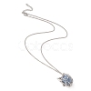 Tarnish Resistant 304 Stainless Steel Macrame Pouch Empty Stone Holder for Pendant Necklaces Making NJEW-JN04399-3