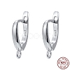 Anti-Tarnish Rhodium Plated 925 Sterling Silver Leverback Earrings STER-K168-003P-7