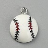 Opaque Resin Pendants FIND-WH0045-62-1