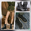 Cowhide Leather Lace-in Boot Zipper Inserts DIY-WH0499-06A-05-6