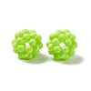 Handmade Plastic Woven Beads KY-P015-04F-3