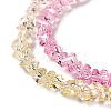 Transparent Glass Bead Strands GLAA-H023-02F-4